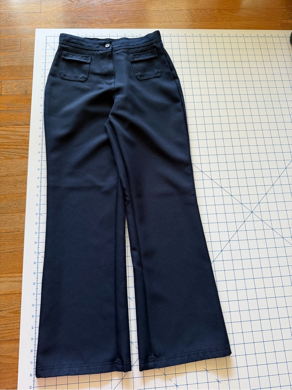 Classic Navy blue Flared Women's Pants